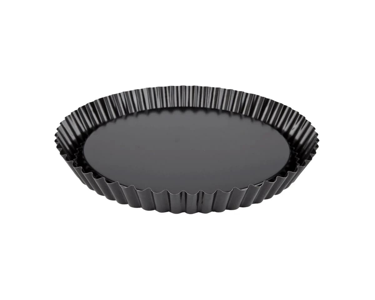 EUROHOME Backform Kuchenform rund mit Wellrand - Antihaftbeschichtung, schwarz - Bild 2