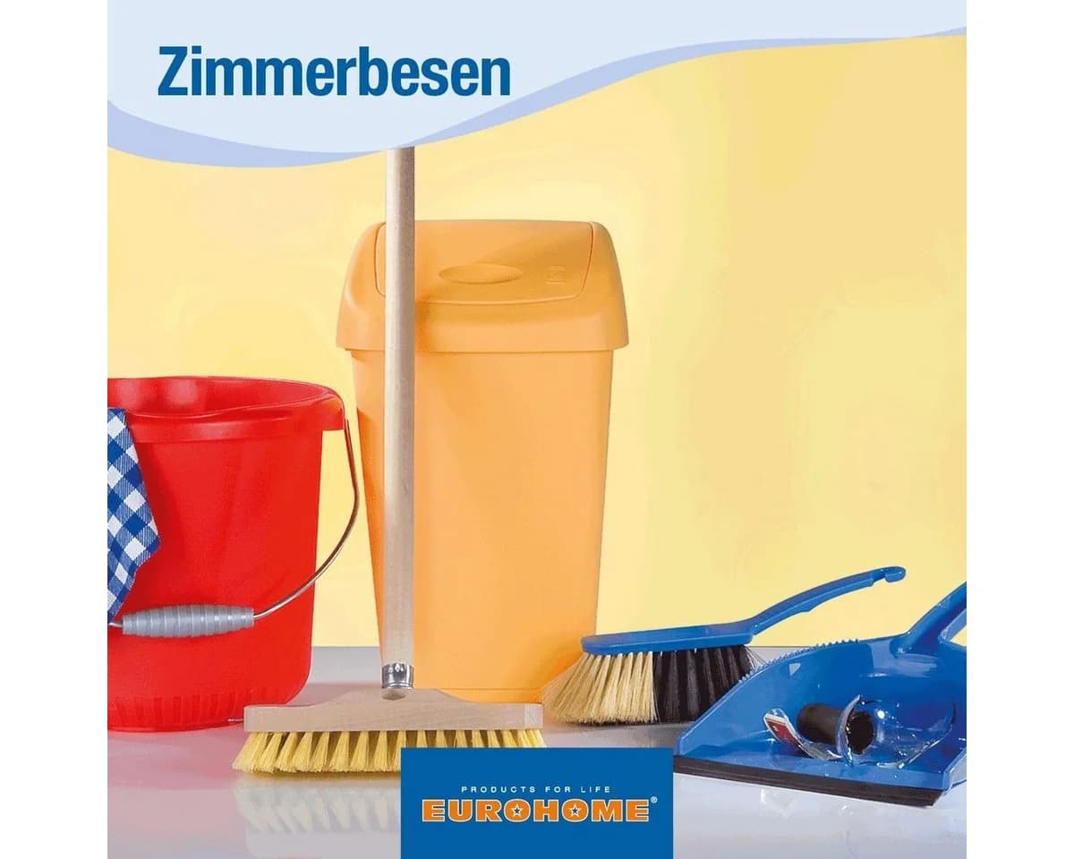 EUROHOME Kehrbesen aus Naturholz mit Rosshaar-Besenkopf - Bild 5