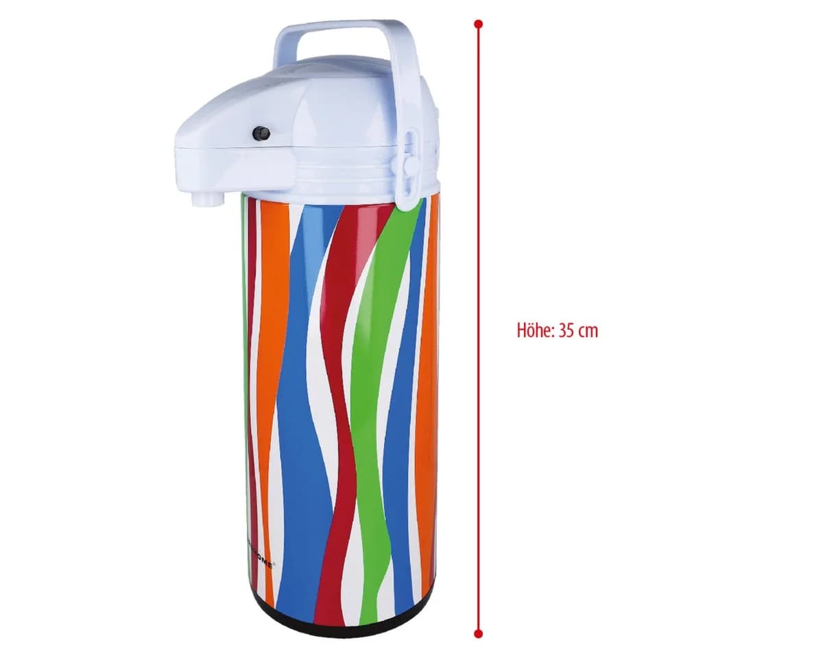 EUROHOME Pump-Isolierkanne 1,9 l Glas Kunststoff