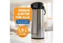 EUROHOME Pump-Isolierkanne 1,9L Edelstahl Silber mit Tragegriff Bild 5