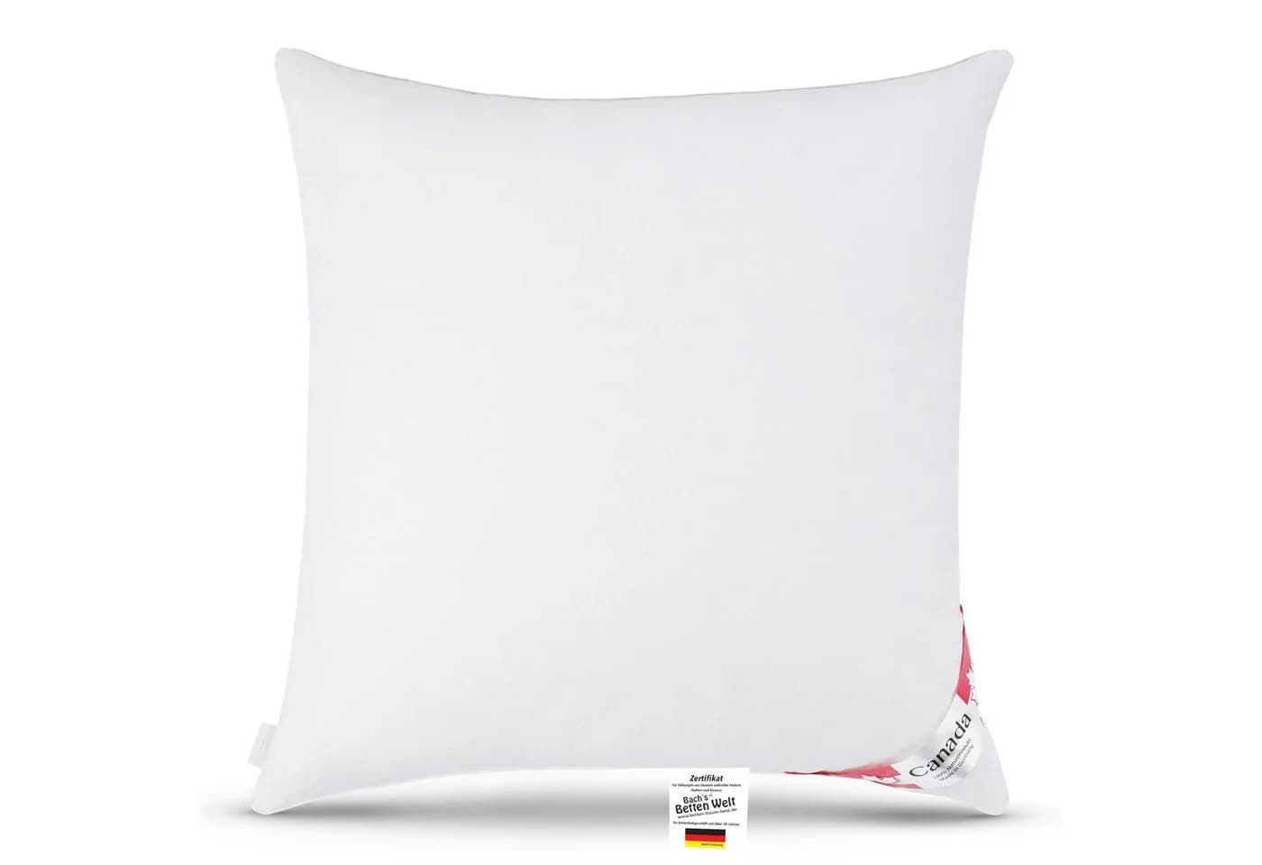 Canada Daunenkissen Quattro 80x80 cm Weiß Baumwolle 100% Natur - Bild 2