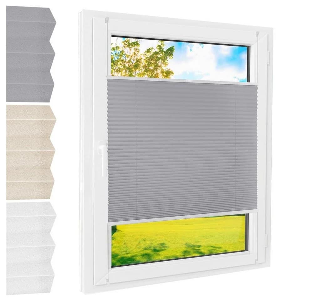 Foxx Plissee Klemmfix Grau Polyester - Bild 2