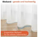 Foxx Vorhang mit Kräuselband für Schienen, transparente Moderne XXL Gardine, Schiebegardine Langstore Voile Bild 3