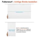 Foxx Vorhang mit Kräuselband für Schienen, transparente Moderne XXL Gardine, Schiebegardine Langstore Voile Bild 4