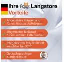 Foxx Vorhang mit Kräuselband für Schienen, transparente Moderne XXL Gardine, Schiebegardine Langstore Voile Bild 5