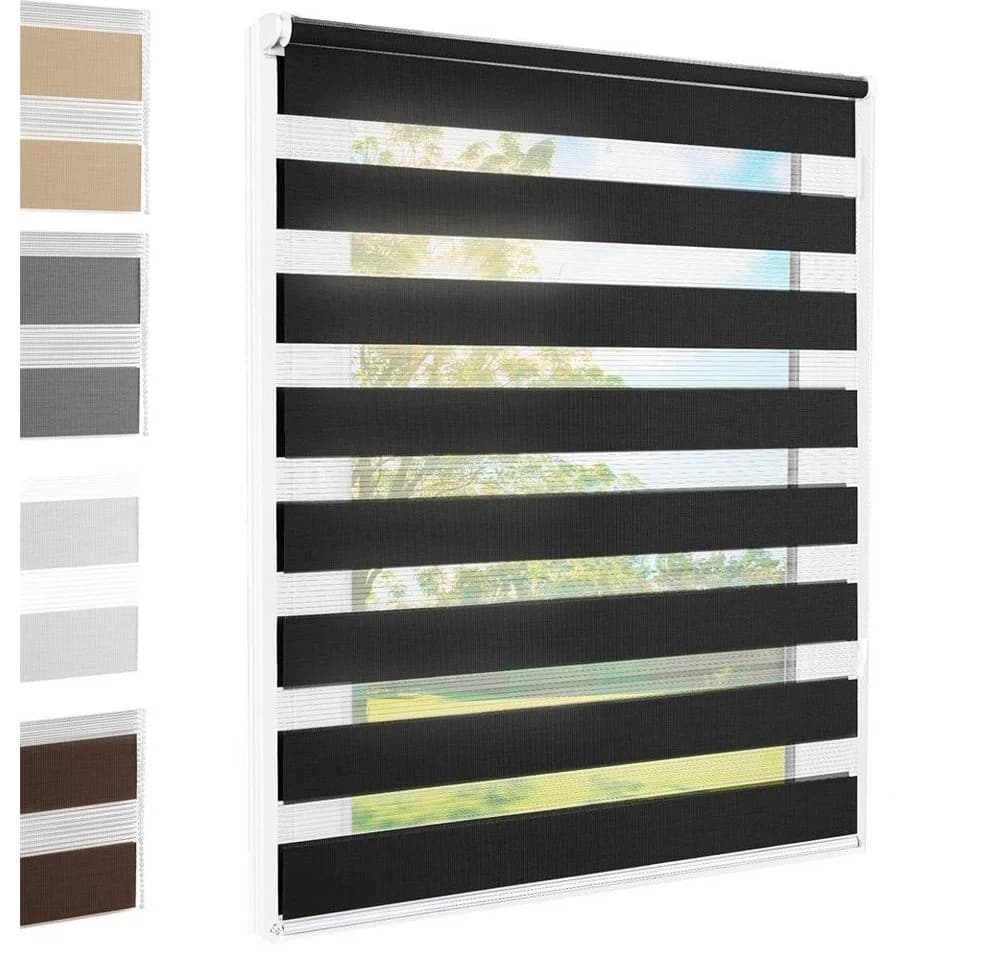 Foxx Doppelrollo Klemmfix Schwarz 50x140 cm - Bild 2