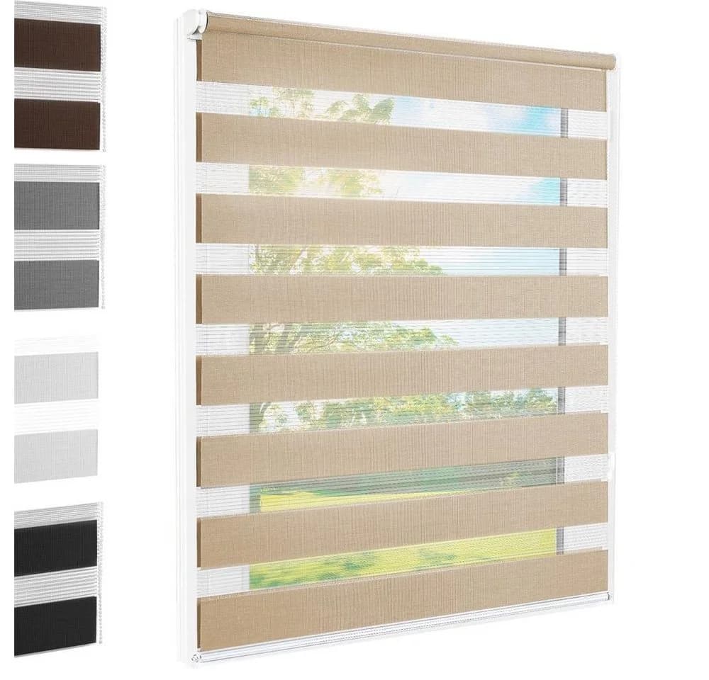 Foxx Doppelrollo Klemmfix Sand 50x140 cm - Bild 2