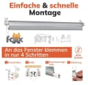 Foxx Seitenzugrollo Blackout Creme 50x140 cm Verdunkelnd Bild 4