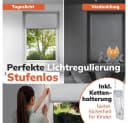 Foxx Seitenzugrollo Blackout Creme 50x140 cm Verdunkelnd Bild 5