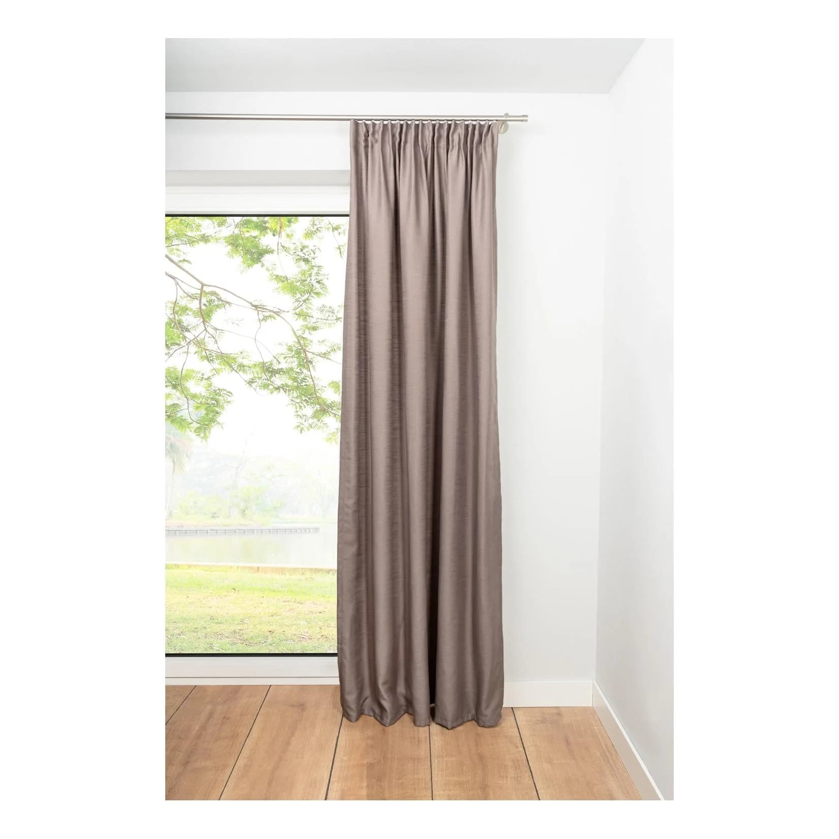 ONDECO Schlaufenschal Balance Taupe Blickdicht Vorhang