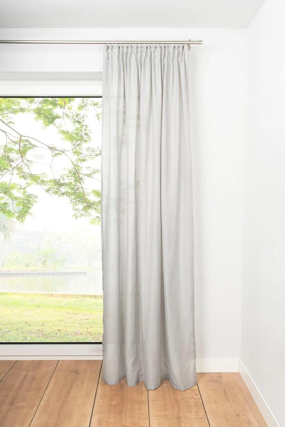 MYDECO Vorhang Breeze Grau Schlaufenschal Polyester