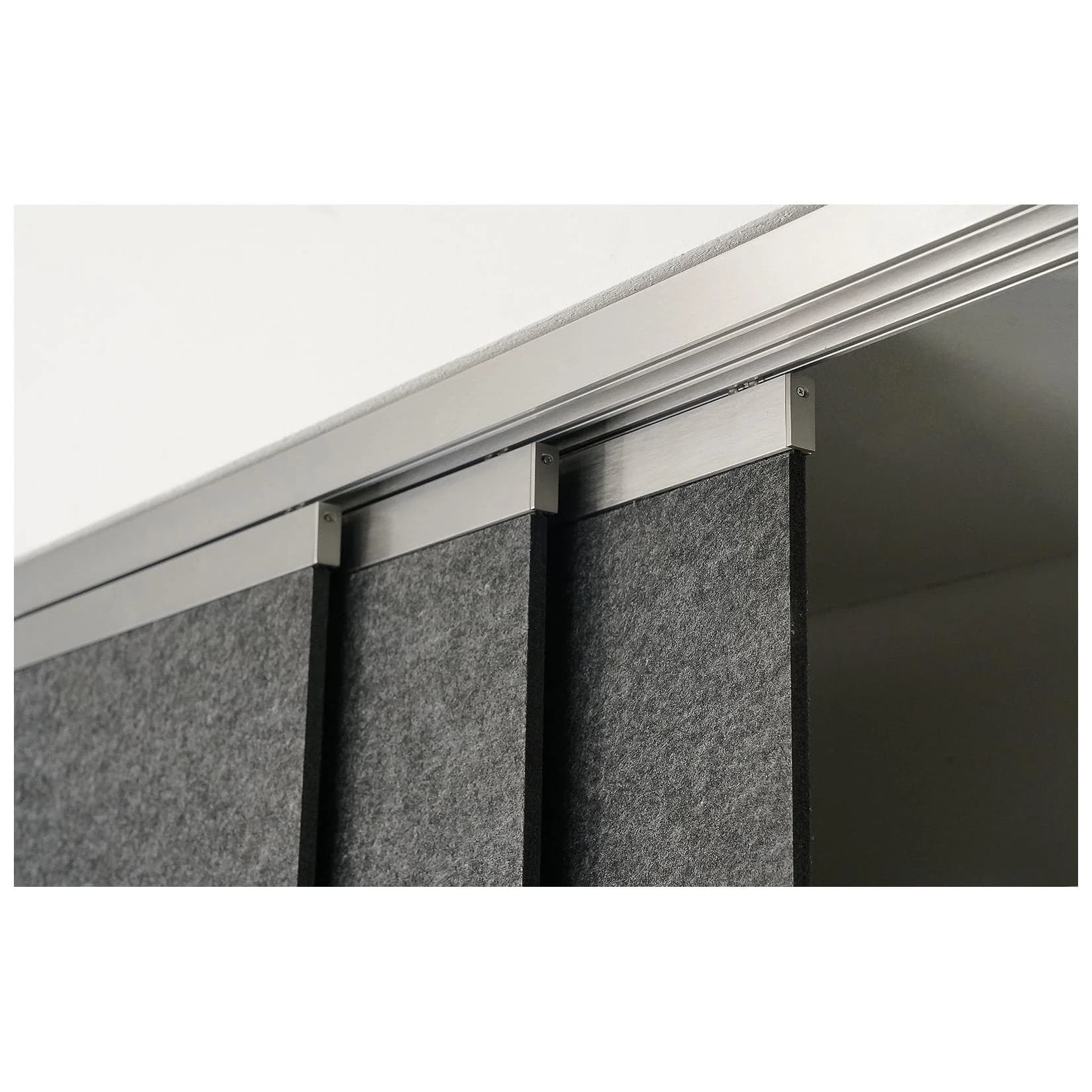 Room-devider Paneel-Set rail & roll 4 mm Anthrazit