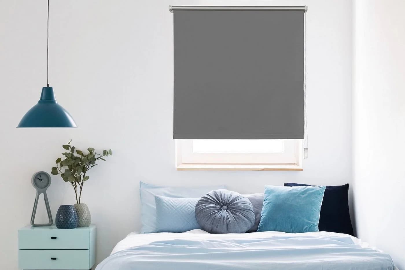 MYDECO Seitenzugrollo Thermo Win Rollo grau weiß - Bild 2