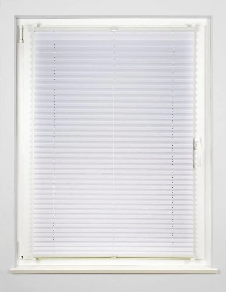 MYDECO Plissee Free Weiß Sichtschutz 40x100cm