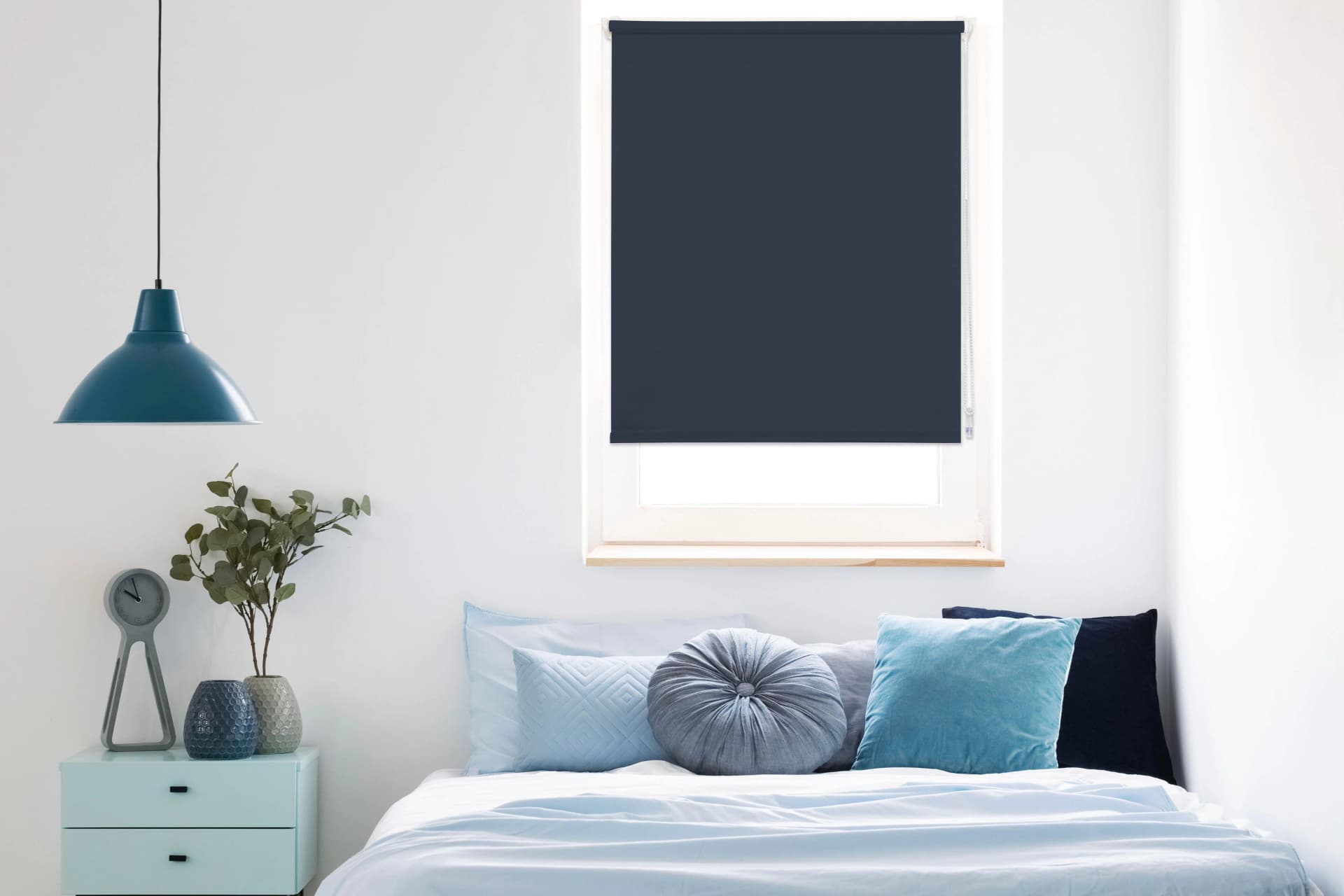 MYDECO Seitenzugrollo Win Tageslichtrollo Blau