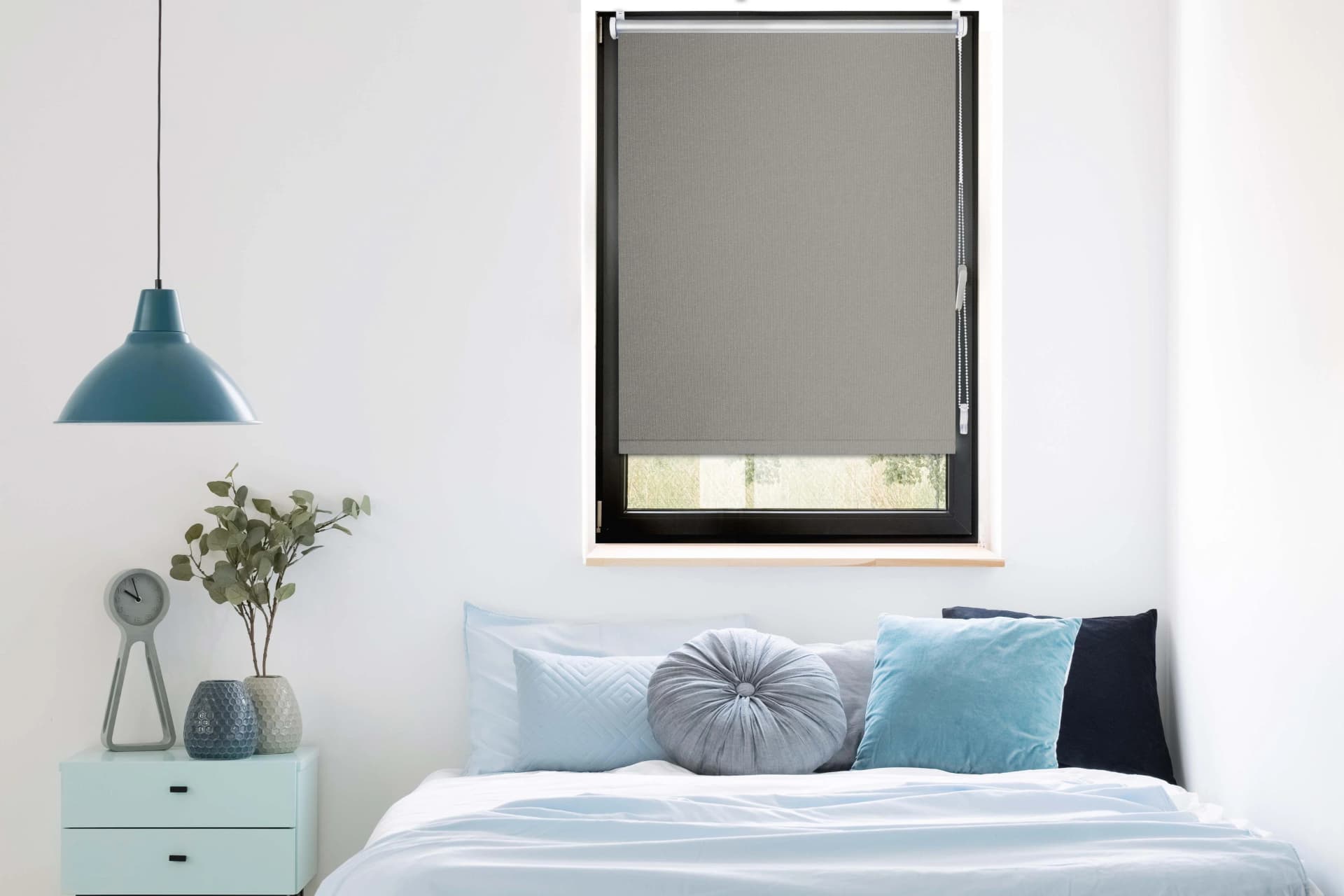 Seitenzugrollo MYDECO Trend grau mit Thermofunktion