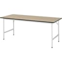 Rau Arbeitstisch Serie Jerry Basic J, MDF-Platte, Lichtgrau Bild 1
