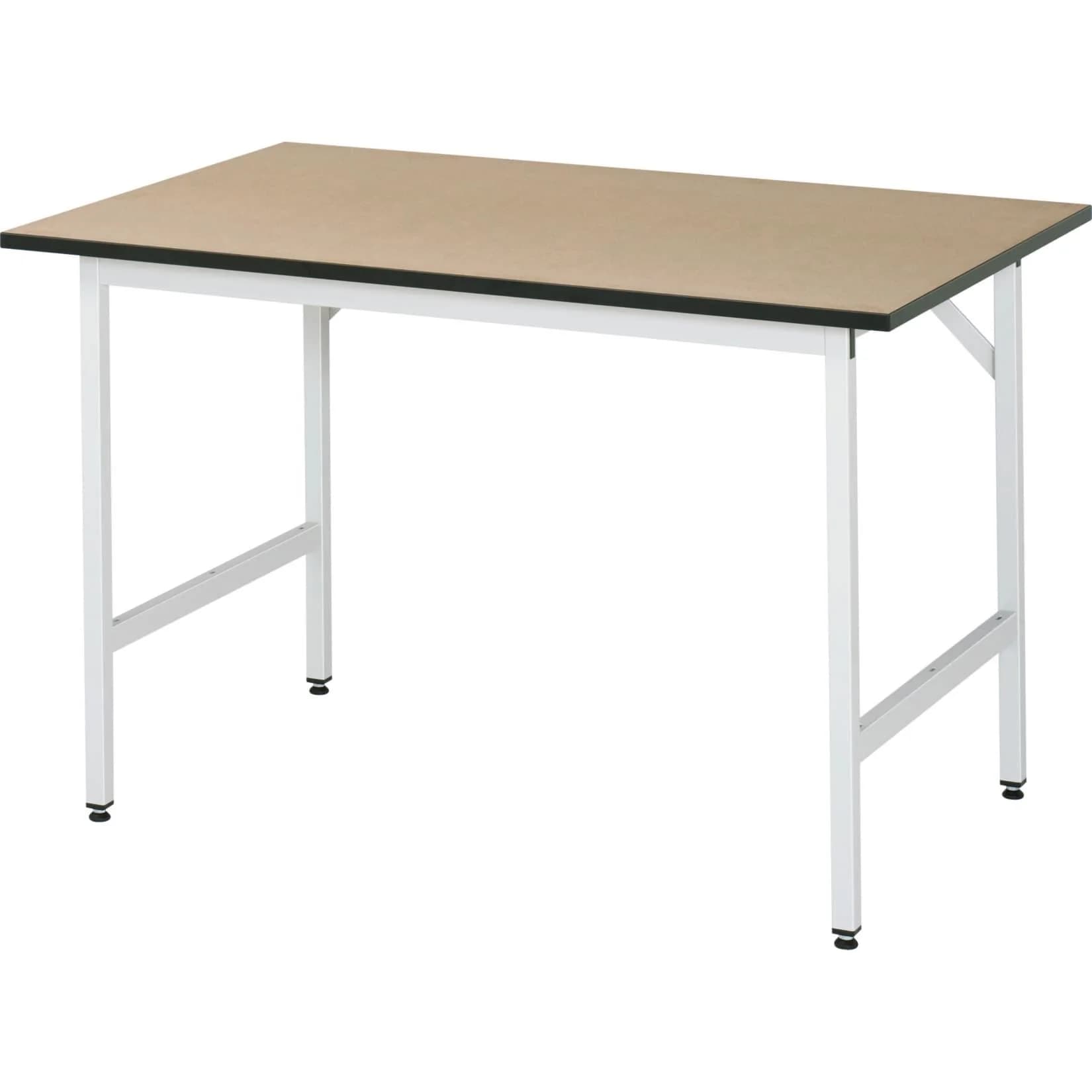 Rau Arbeitstisch Serie Jerry Basic J, MDF-Platte, Lichtgrau