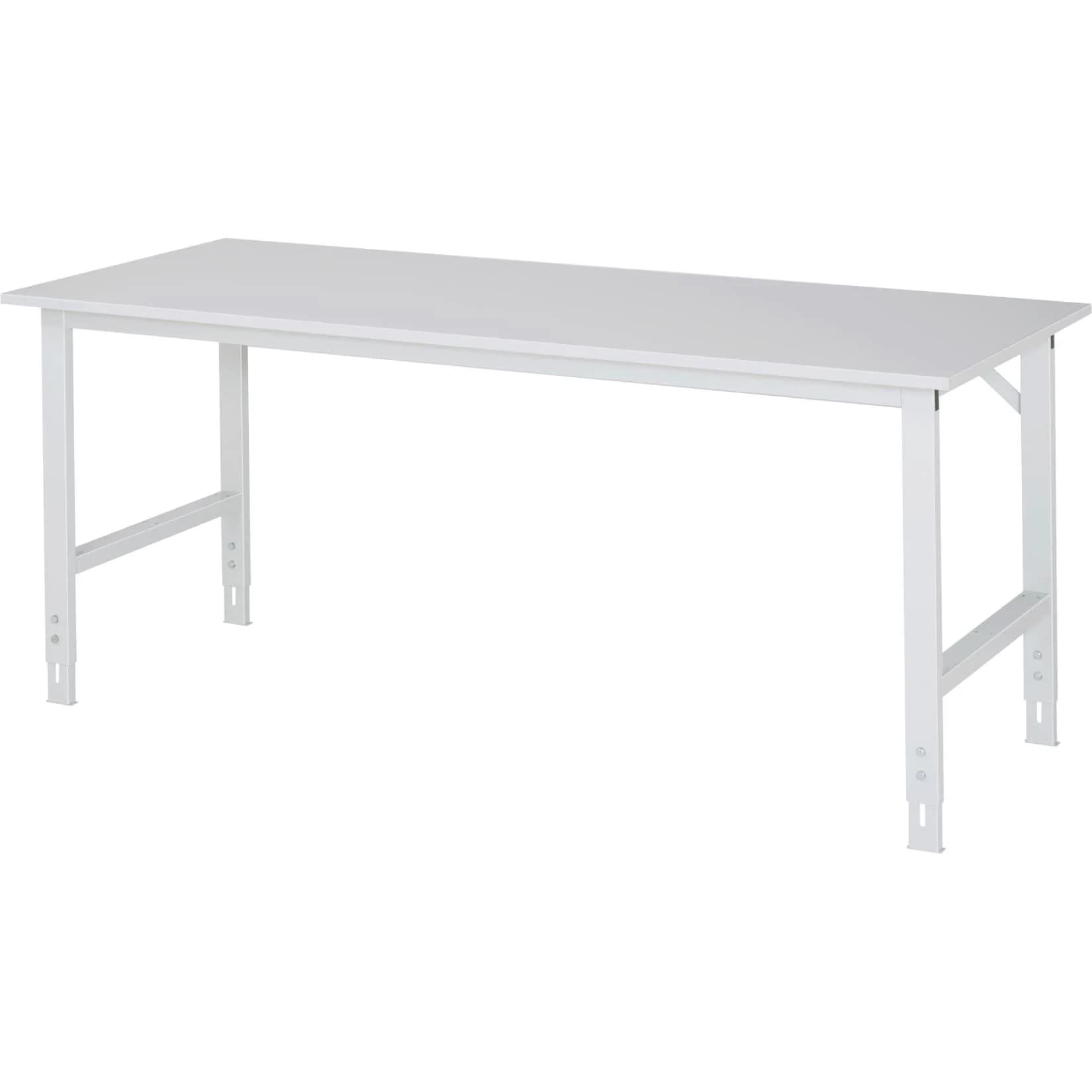 Rau Arbeitstisch Serie Tom 200 cm Melamin-Platte