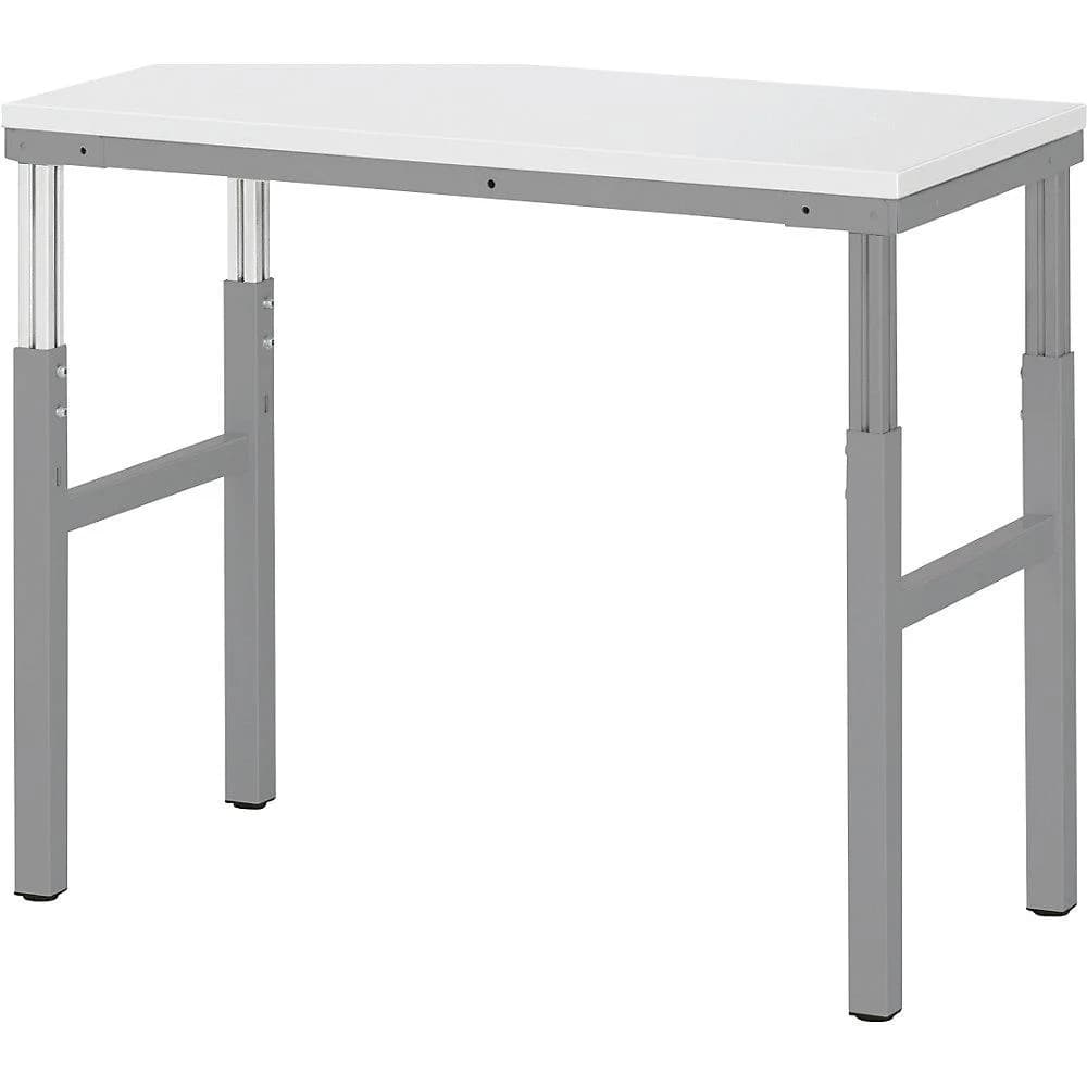 Rau Basistisch Serie E höhenverstellbar grau EGB-Melaminplatte