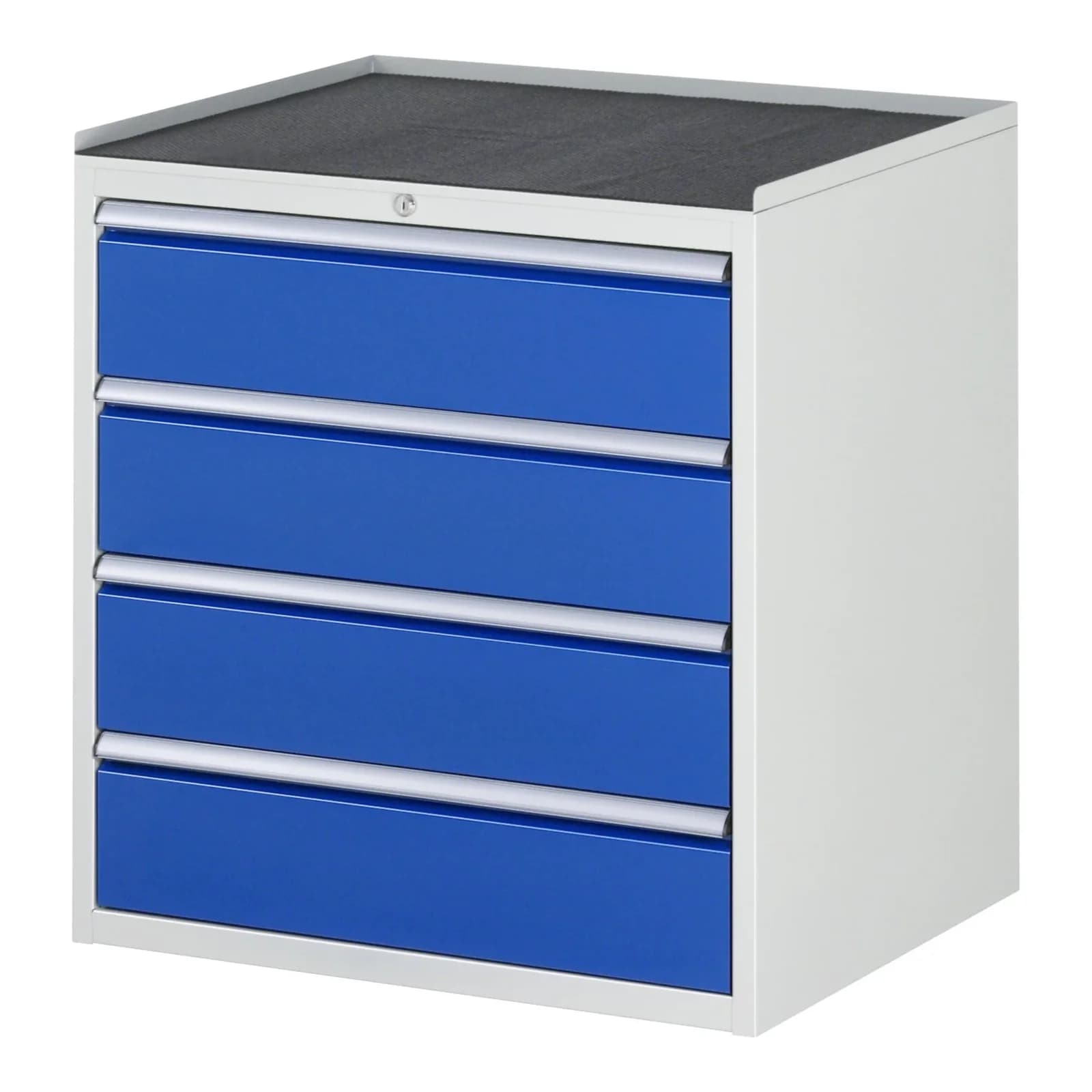 Rau Schubladenschrank 4x XL mit Anti-Rutsch-Matte und Zentralverschluss
