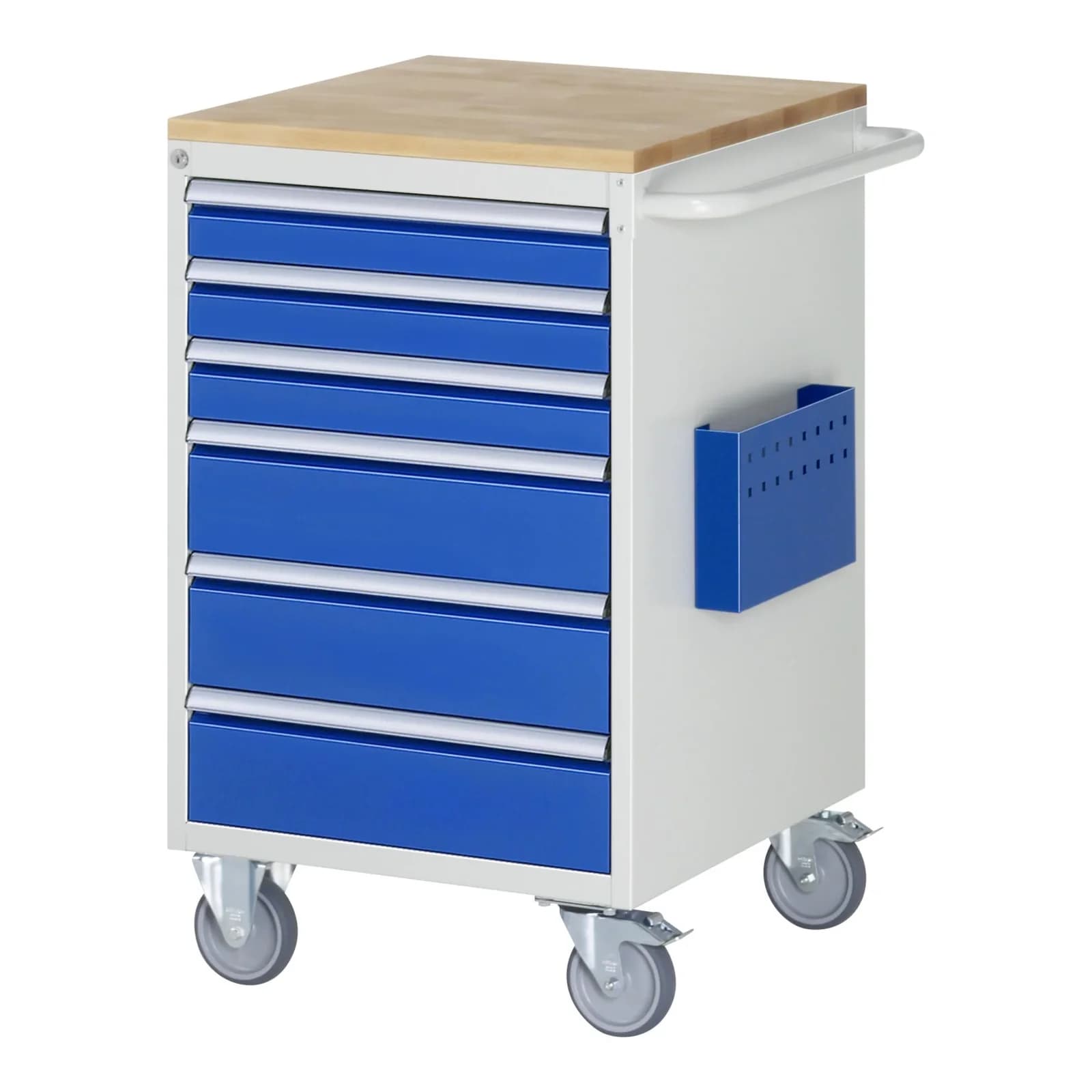 Rau Montagewagen Buche-Top 6 Schubladen 580x650x975 mm