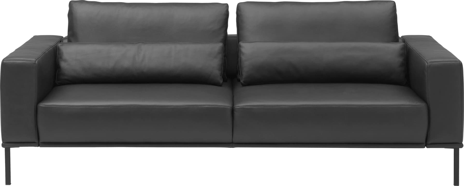 Musterring 3-Sitzer Sofa JustBPM100 Leder Schwarz XL-Sofa