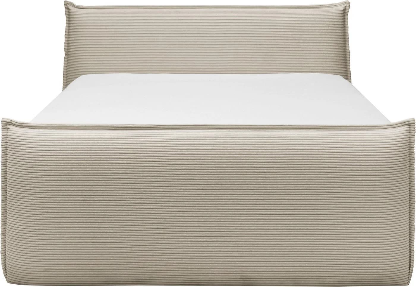 Boxspringbett Florida Vanille Cordstoff mit Bettkasten 180x200 cm - Bild 4