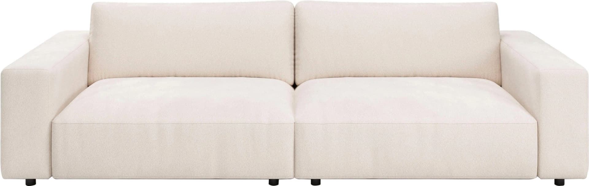 Musterring Big-Sofa MR Lucia Beige Flachgewebe Buche