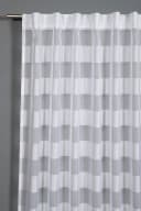 Gardine SEHLBACH Schal Streifen Weiß Polyester mit verdeckten Schlaufen Bild 1