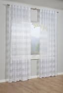 Gardine SEHLBACH Schal Streifen Weiß Polyester mit verdeckten Schlaufen Bild 2