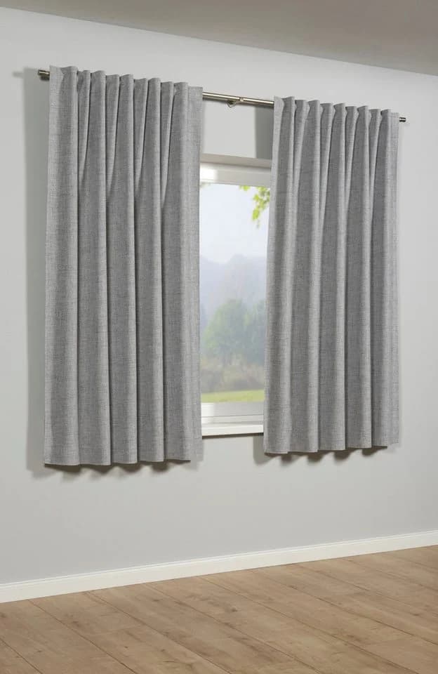 Gardine SEHLBACH Schal Blackout Struktur Grau 140x175cm - Bild 2