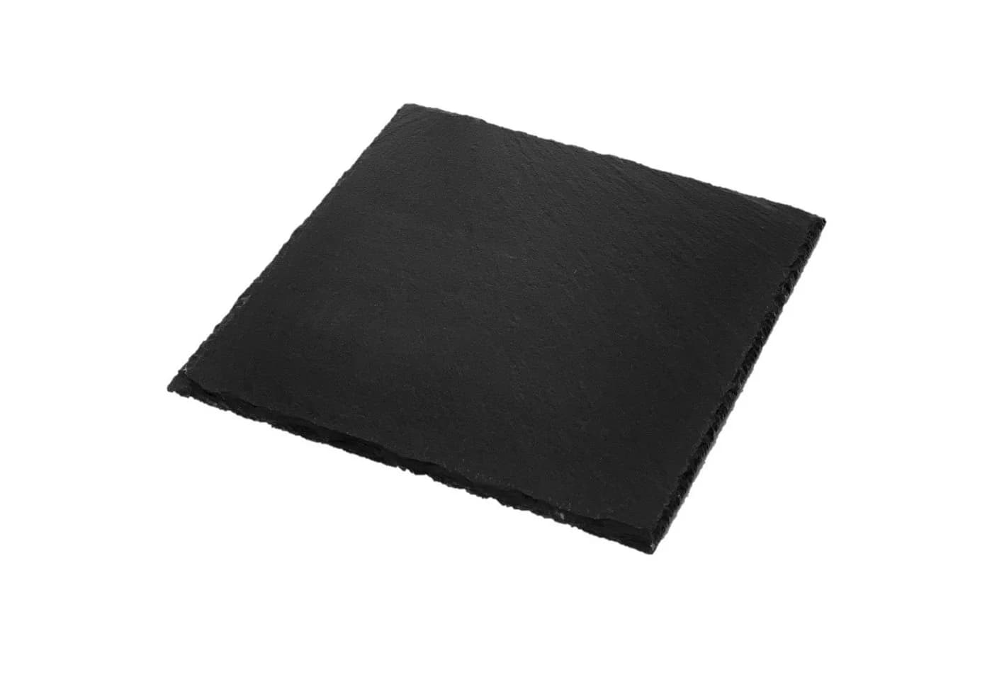 Dragimex Getränkeuntersetzer Schieferplatte 20x20cm Grau