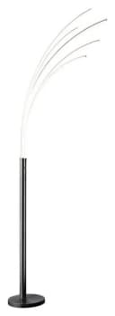 casa NOVA LED Bogenlampe ECLIPSE 5-flammig Dimmfunktion Silbergrau Bild 2