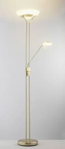 casa NOVA LED Deckenfluter EVEN 2-flammig Messing Glasschirme Warmweiß Bild 1