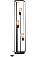 casa NOVA Stehlampe HAMPER Schwarz Metall Fußschalter Bild 2