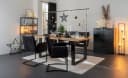 casa NOVA Stehlampe HAMPER Schwarz Metall Fußschalter Bild 5
