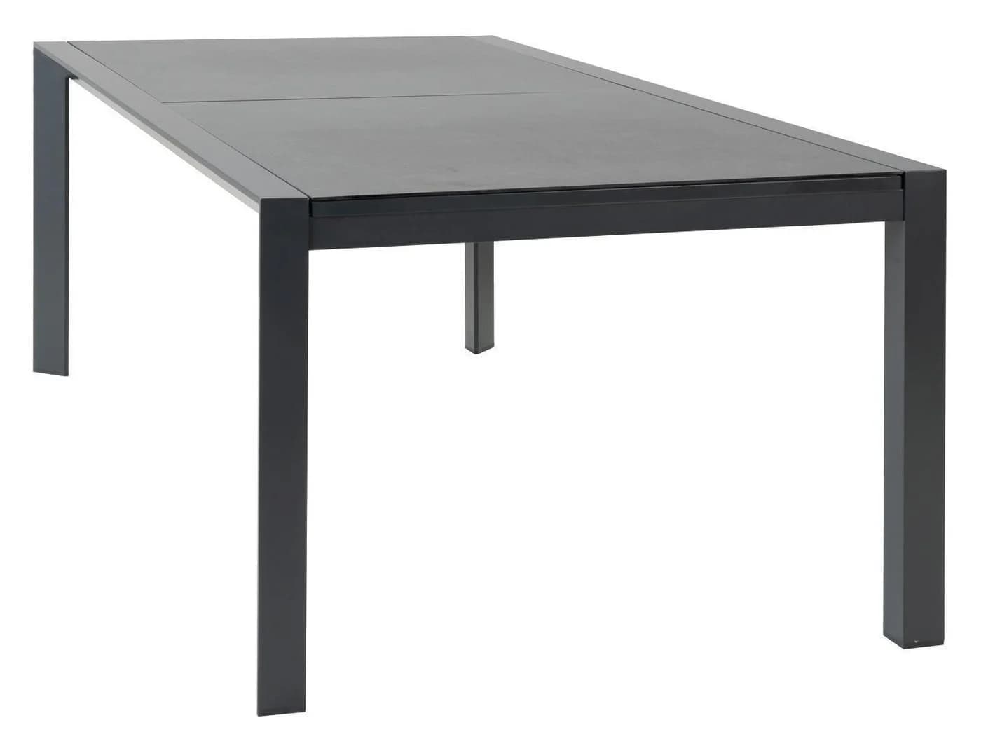 Outdoor Gartentisch LIVORNO Ausziehbar Anthrazit Aluminium Sicherheitsglas - Bild 2