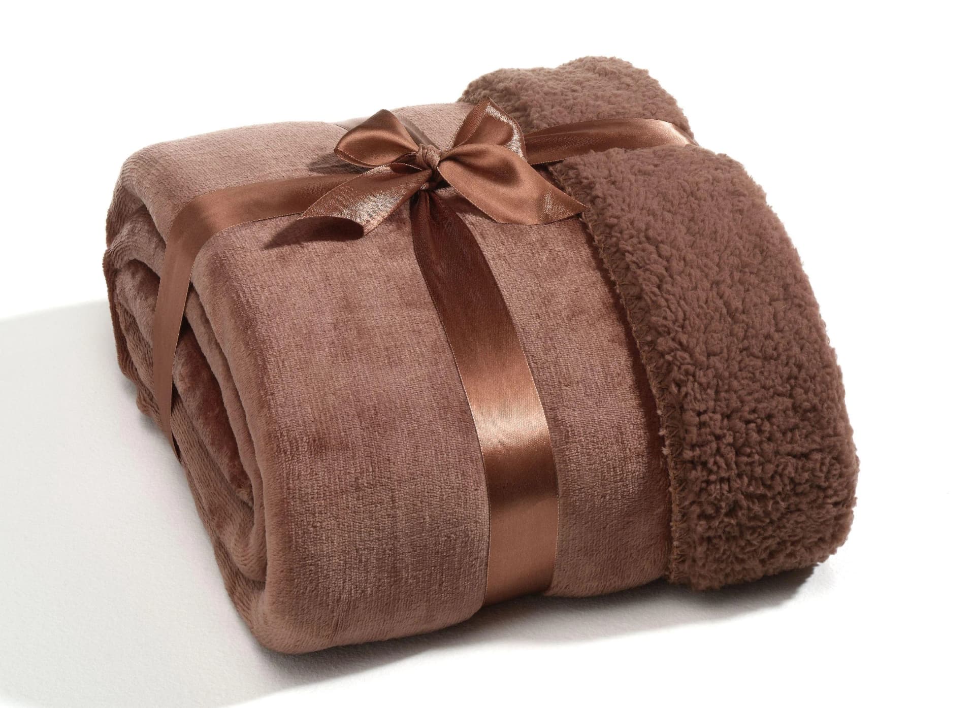Schaffelldecke UNI Braun 100% Polyester
