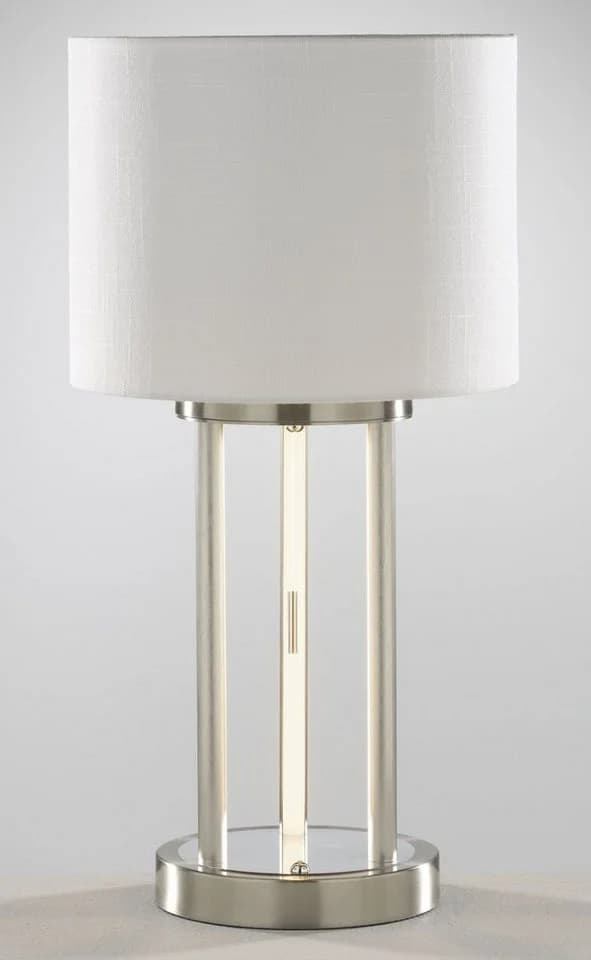 Casa Nova Tischleuchte DOMI Silber/Weiß Aluminium Dimmbar - Bild 2