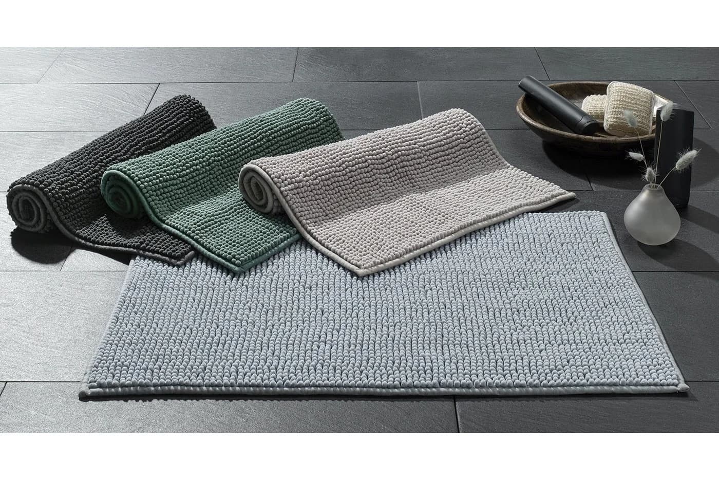 casa NOVA Badematte CHENILLE Greige Polyester Uni