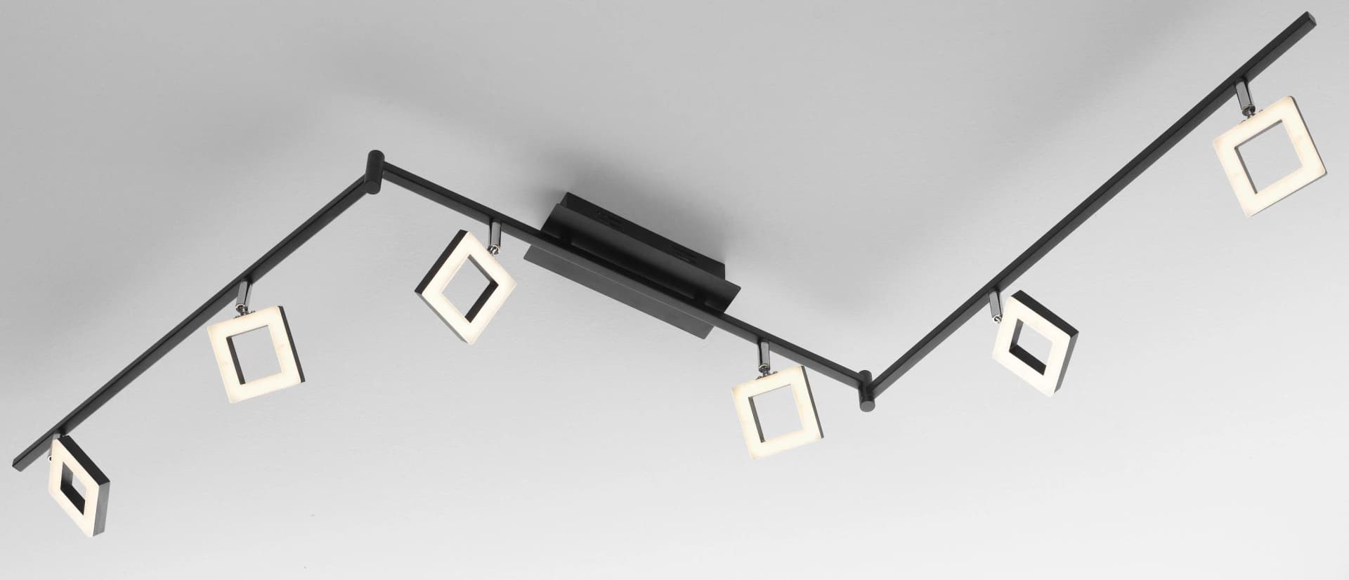 Casa Nova Spotleiste REAL III Schwarz mit 6 LEDF Spotlights