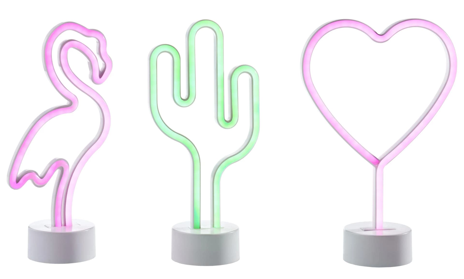 casa NOVA Tischleuchte FLAMINGO Weiß mit USB-Ladefunktion