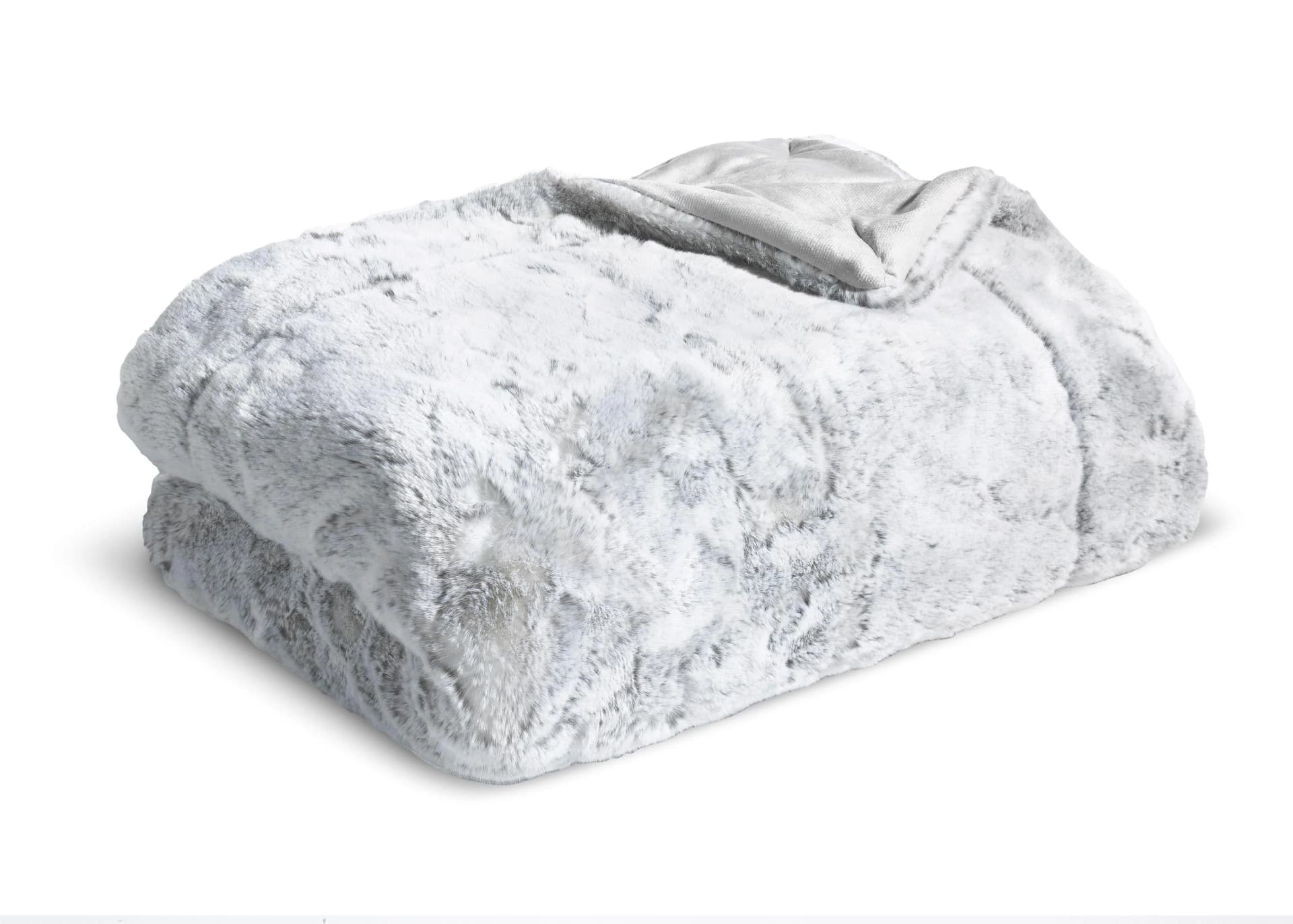 Casa Nova Wohndecke FELLIMITAT Silber