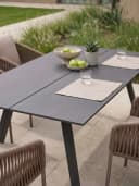 faee Gartentisch Tuno Schwarz Polywood Aluminium Bild 1