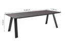faee Gartentisch Tuno Schwarz Polywood Aluminium Bild 3