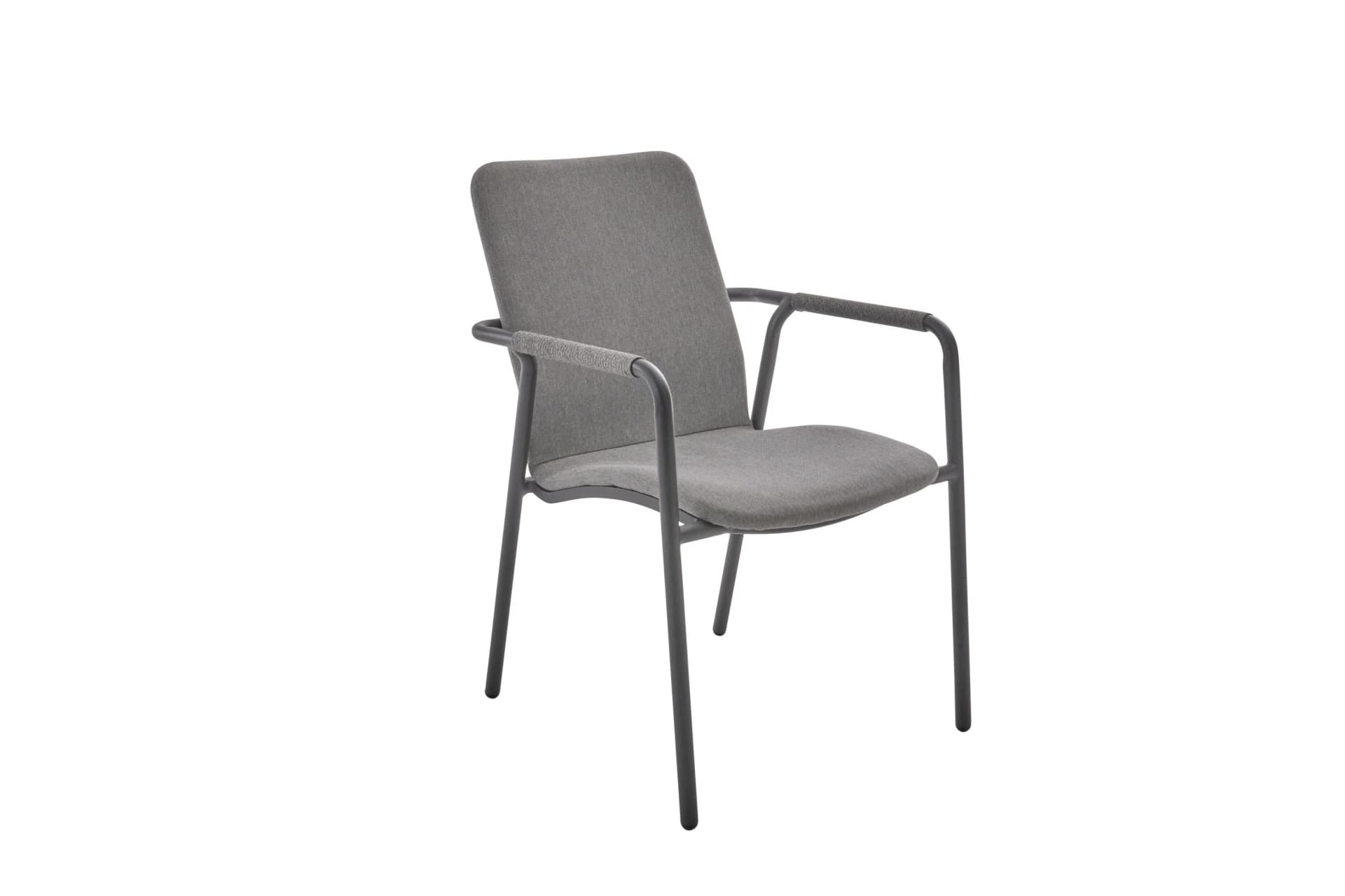 OUTDOOR Stapelstuhl REPTON Grau Aluminium