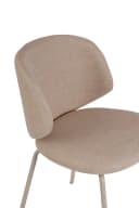 faee Polsterstuhl Livsglaede Stoff Beige/Grau Metallgestell Bild 3