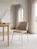 faee Polsterstuhl Livsglaede Stoff Beige/Grau Metallgestell Bild 4