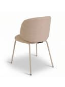 faee Polsterstuhl Livsglaede Stoff Beige/Grau Metallgestell Bild 5